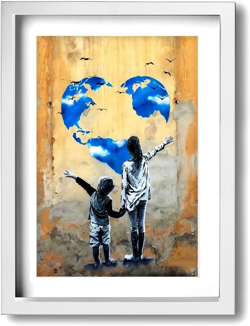 バンクシ-♦️ベトリア-ノ絵画現代アートダンス歌う執事美術品インテリア